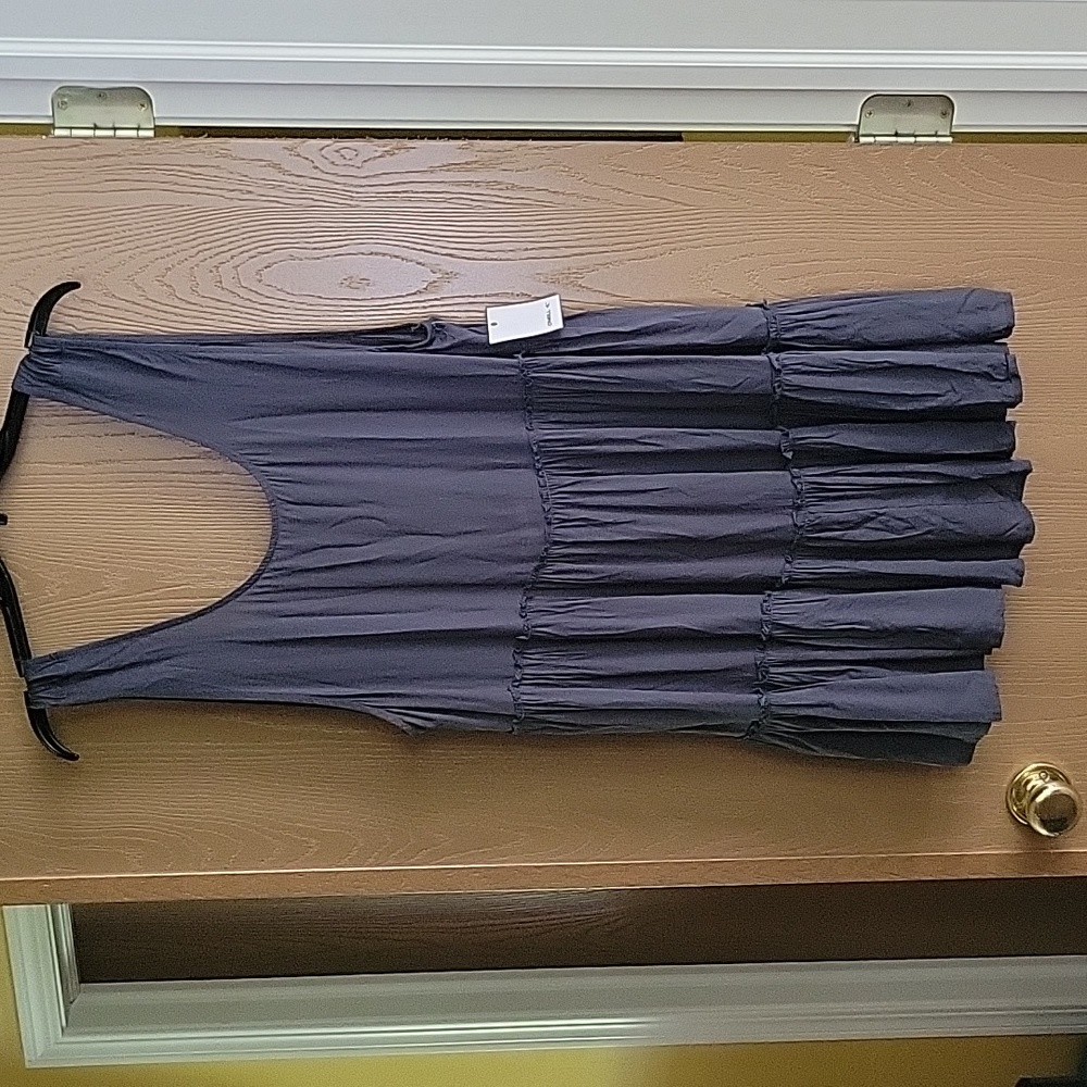 Womens Swimsuit coverup NWT size large in dark charcoal